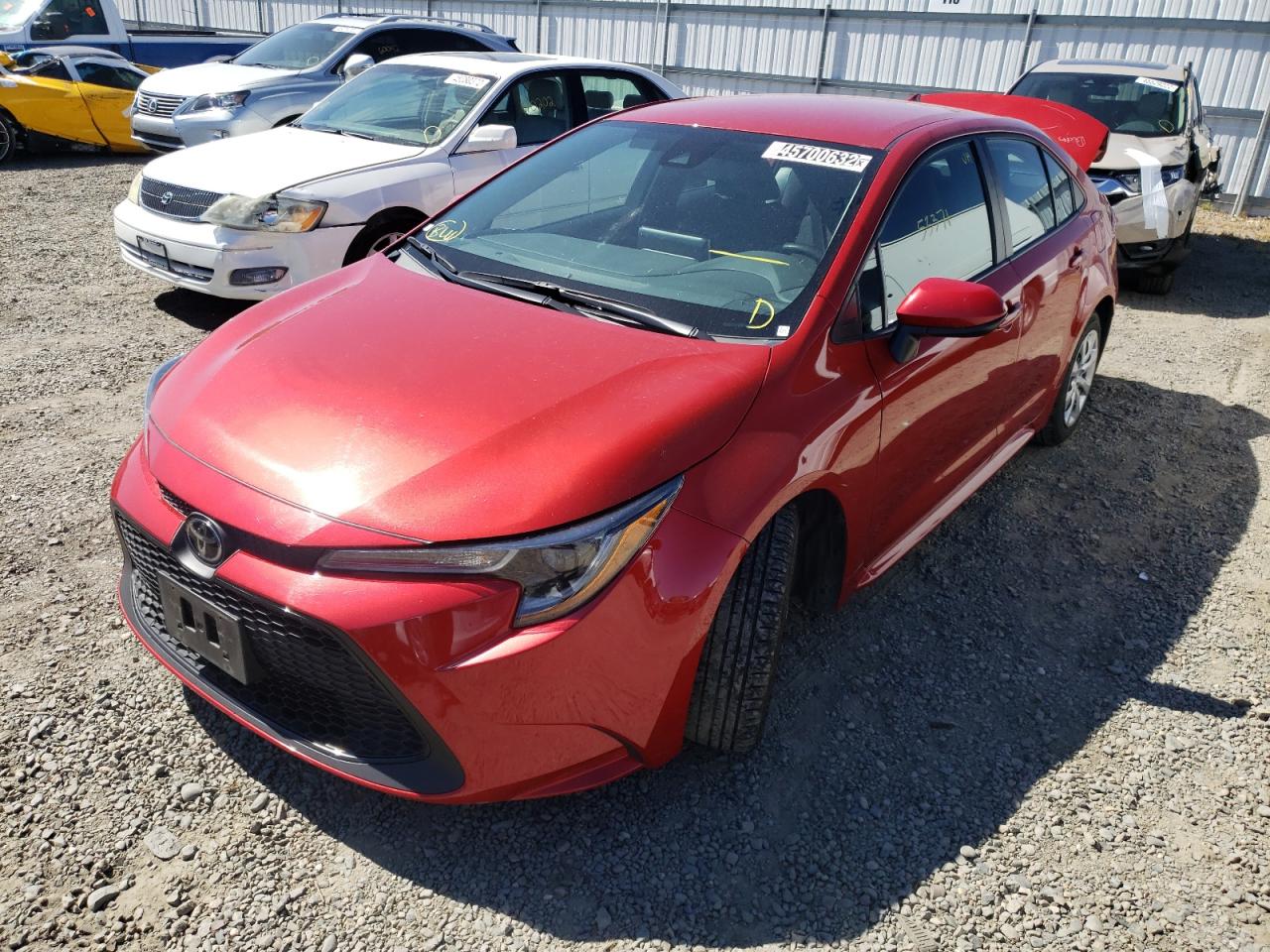 Photo 2 from auction – 2020 TOYOTA COROLLA LE with VIN 5YFEPRAE1LP087255