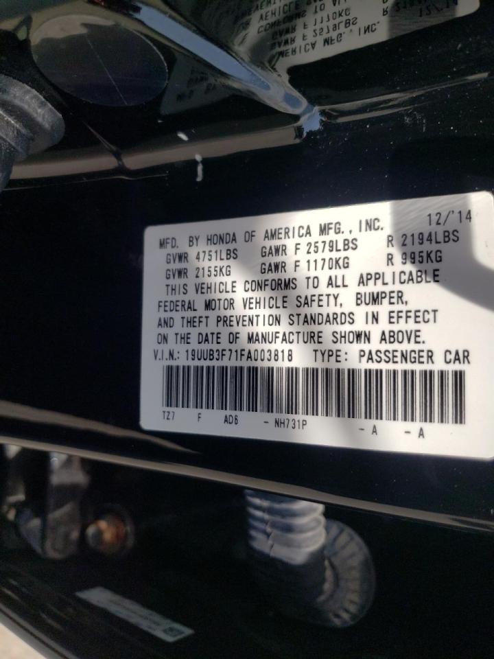 Photo 10 from auction – 2015 ACURA TLX ADVANC with VIN 19UUB3F71FA003818