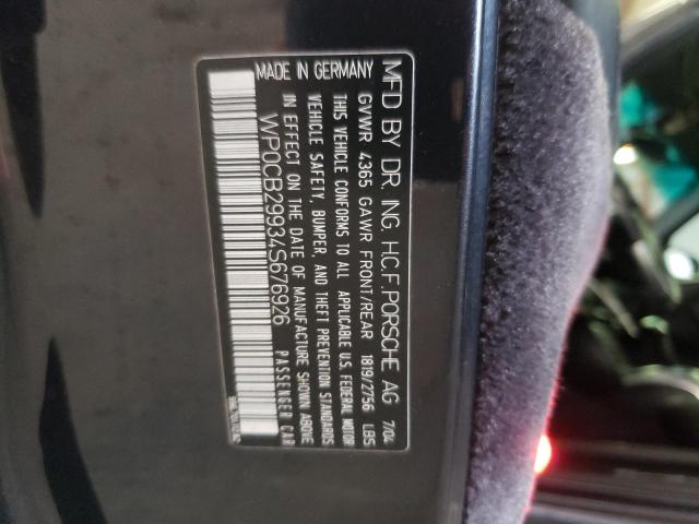Photo 10 from auction – 2004 PORSCHE 911 TURBO with VIN WP0CB29934S676926
