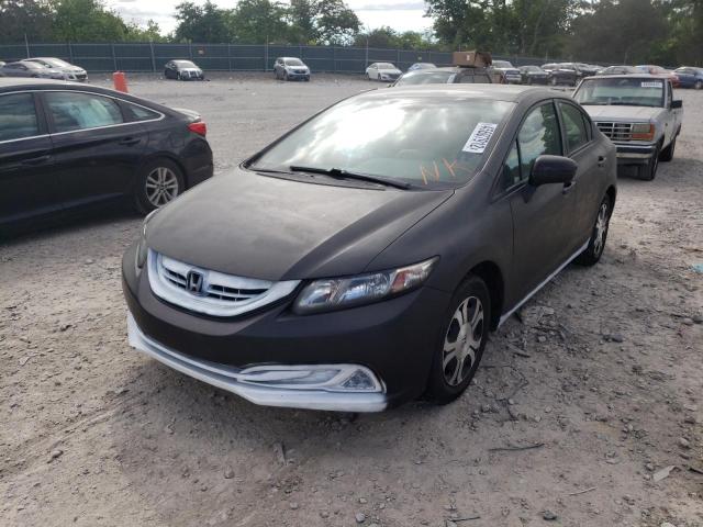 Photo 2 from auction – 2014 HONDA CIVIC HYBR with VIN 19XFB4F24EE001820