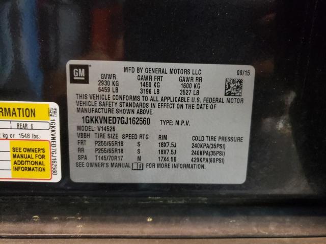 Photo 10 from auction – 2016 GMC ACADIA SLE with VIN 1GKKVNED7GJ162560