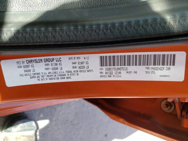 Photo 10 from auction – 2011 DODGE AVENGER MA with VIN 1B3BD1FB1BN575131