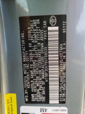 Photo 10 from auction – 2011 TOYOTA CAMRY BASE with VIN 4T1BF3EK7BU709535