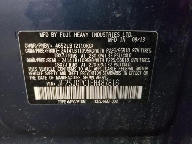 Photo 10 from auction – 2014 SUBARU FORESTER 2 with VIN JF2SJGPC1EH487816