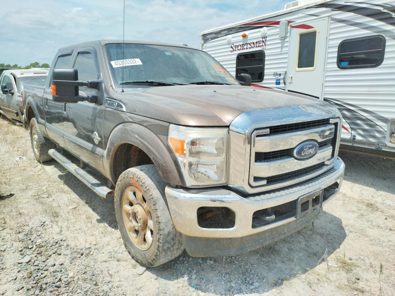 FORD F250 SUPER 2015 with VIN 1FT7W2BT3FEB21584 - Photo from auction