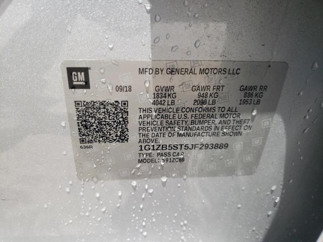 Photo 10 from auction – 2018 CHEVROLET MALIBU LS with VIN 1G1ZB5ST5JF293889