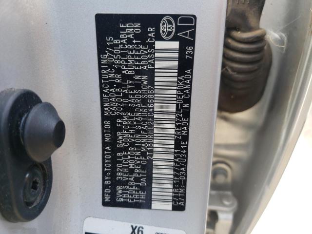 Foto 10 de la subasta – 2015 TOYOTA COROLLA L con VIN 2T1BURHE2FC466867