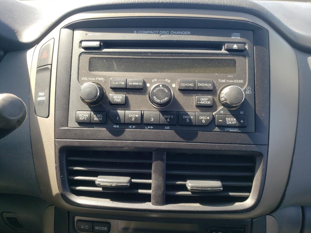 Photo 9 from auction – 2007 HONDA PILOT EXL with VIN 5FNYF28607B031136