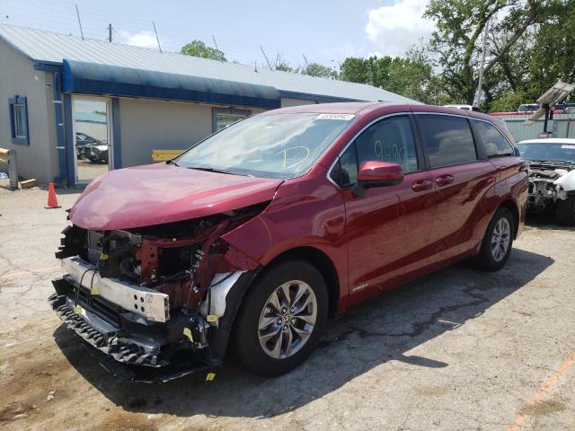 Photo 2 from auction – 2021 TOYOTA SIENNA LE with VIN 5TDKRKEC6MS019989
