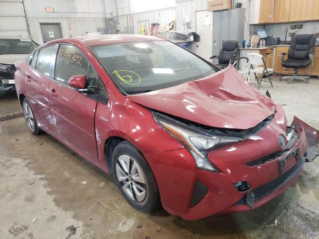 TOYOTA PRIUS 2018 with VIN JTDKBRFU8J3583144 - Photo from auction