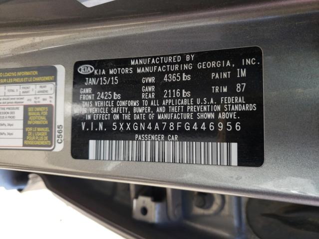 Foto 10 de la subasta – 2015 KIA OPTIMA EX con VIN 5XXGN4A78FG446956