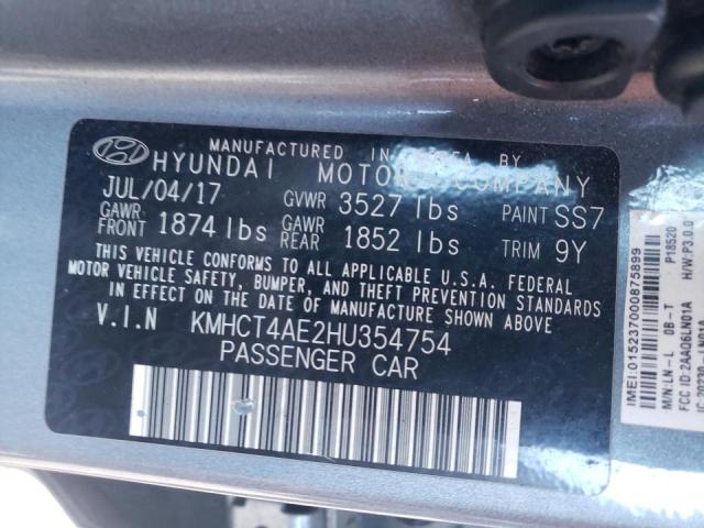 Photo 10 from auction – 2017 HYUNDAI ACCENT SE with VIN KMHCT4AE2HU354754