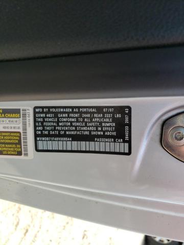 Photo 10 from auction – 2008 VOLKSWAGEN EOS VR6 with VIN WVWDB71F48V008544