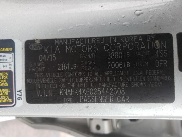 Photo 10 from auction – 2016 KIA FORTE LX with VIN KNAFK4A60G5442608