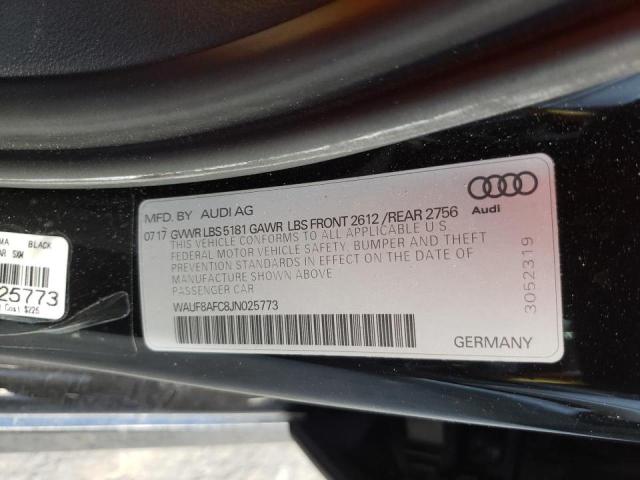 Photo 10 from auction – 2018 AUDI A6 PREMIUM with VIN WAUF8AFC8JN025773