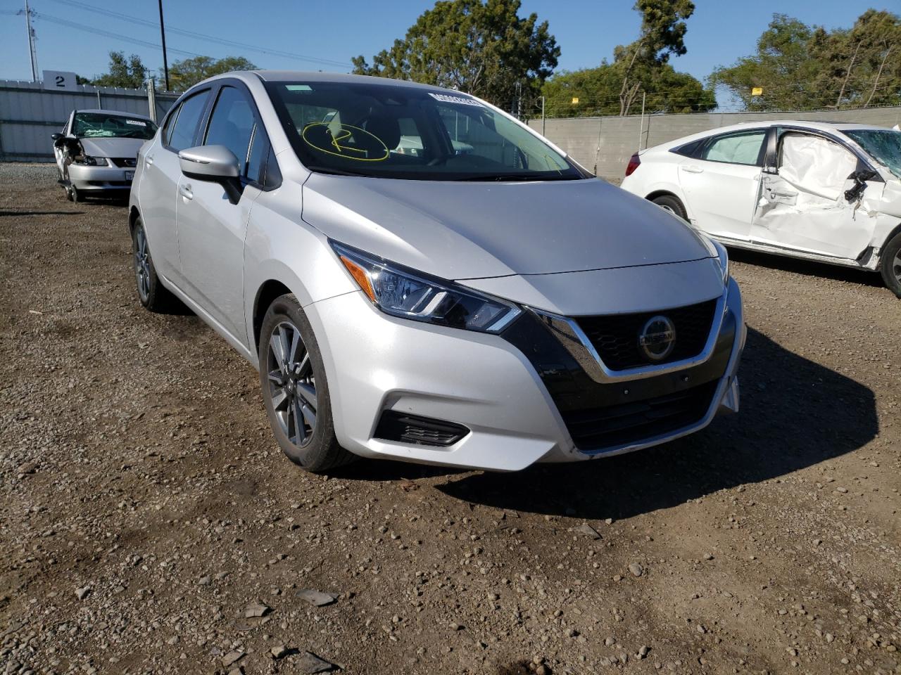 NISSAN VERSA SV 2021 with VIN 3N1CN8EVXML866771 - Photo from auction