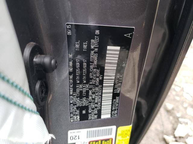 Photo 10 from auction – 2015 TOYOTA SIENNA XLE with VIN 5TDYK3DC5FS632310