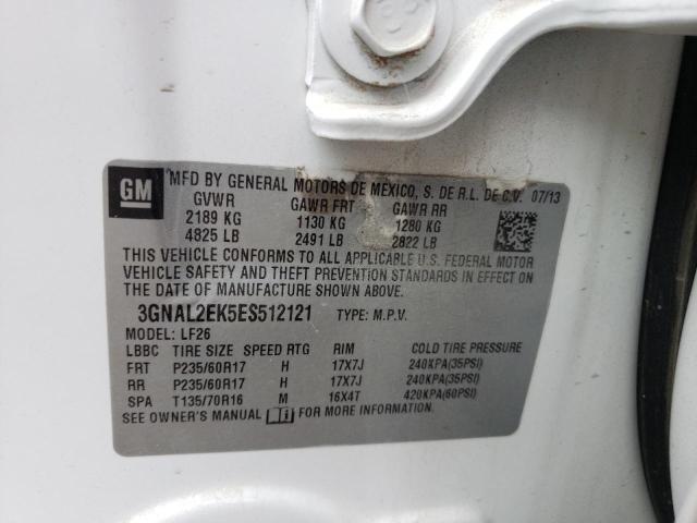 Photo 10 from auction – 2014 CHEVROLET CAPTIVA LS with VIN 3GNAL2EK5ES512121