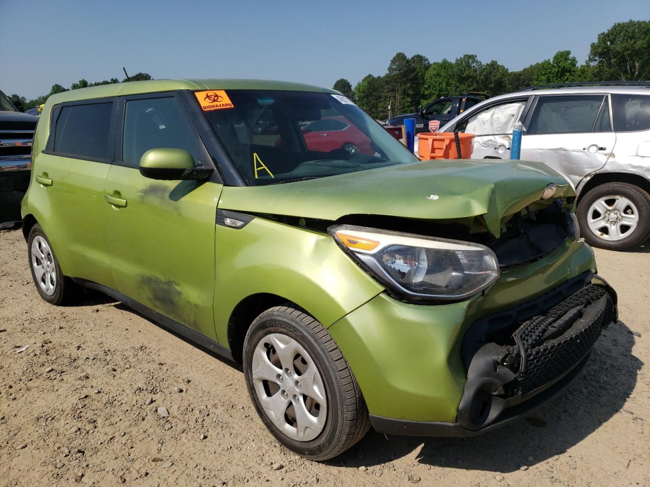 KIA SOUL 2014 with VIN KNDJN2A24E7738125 - Photo from auction