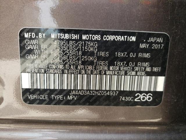 Photo 10 from auction – 2017 MITSUBISHI OUTLANDER with VIN JA4AD3A32HZ054937