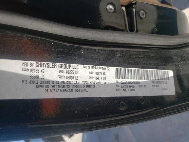 Photo 10 from auction – 2012 DODGE CHARGER SX with VIN 2C3CDXJG4CH183655