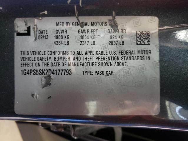 Photo 10 from auction – 2013 BUICK VERANO with VIN 1G4PS5SK2D4177793