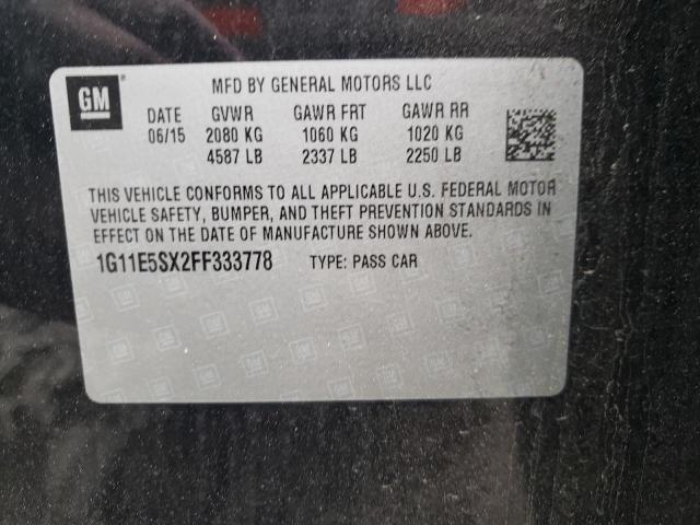 Photo 10 from auction – 2015 CHEVROLET MALIBU 2LT with VIN 1G11E5SX2FF333778