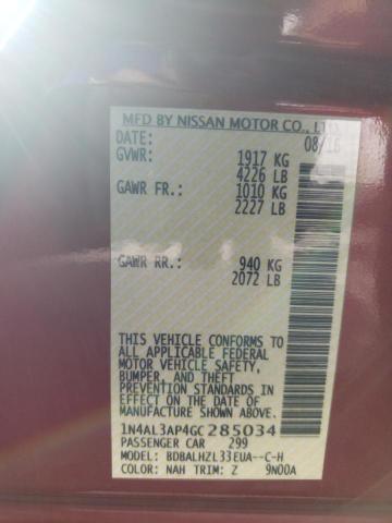 Photo 10 from auction – 2016 NISSAN ALTIMA 2.5 with VIN 1N4AL3AP4GC285034