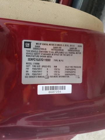 Photo 10 from auction – 2007 CHEVROLET SUBURBAN C with VIN 3GNFC16J07G119560
