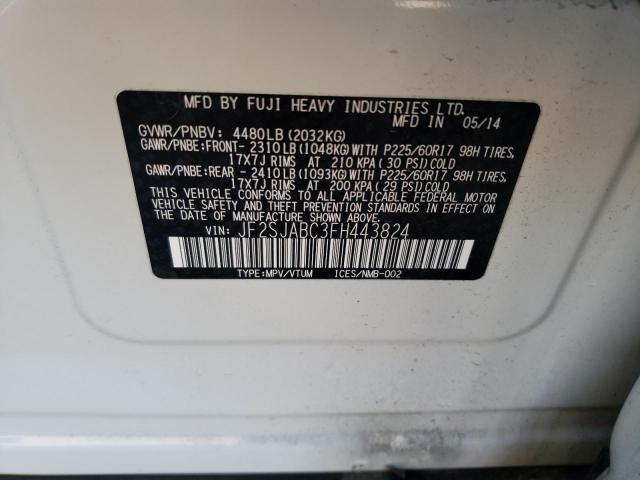 Photo 10 from auction – 2015 SUBARU FORESTER 2 with VIN JF2SJABC3FH443824
