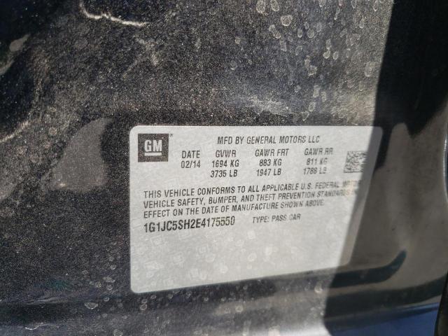 Photo 10 from auction – 2014 CHEVROLET SONIC LT with VIN 1G1JC5SH2E4175550