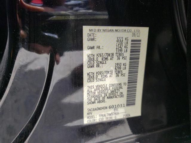 Photo 10 from auction – 2013 NISSAN ARMADA SV with VIN 5N1BA0ND4DN601031
