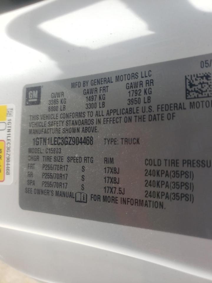 Photo 10 from auction – 2016 GMC SIERRA C15 with VIN 1GTN1LEC3GZ904468