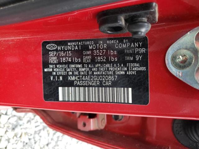 Photo 10 from auction – 2016 HYUNDAI ACCENT SE with VIN KMHCT4AE2GU020867