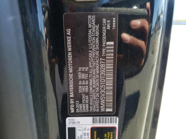 MINI COOPER S 2013 with VIN WMWSV3C51DT392877 - Photo from auction