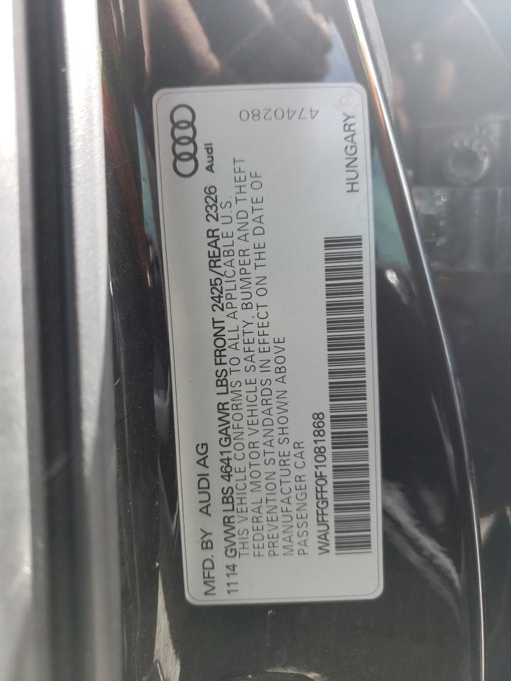 Photo 11 from auction – 2015 AUDI S3 PRESTIG with VIN WAUFFGFF0F1081868