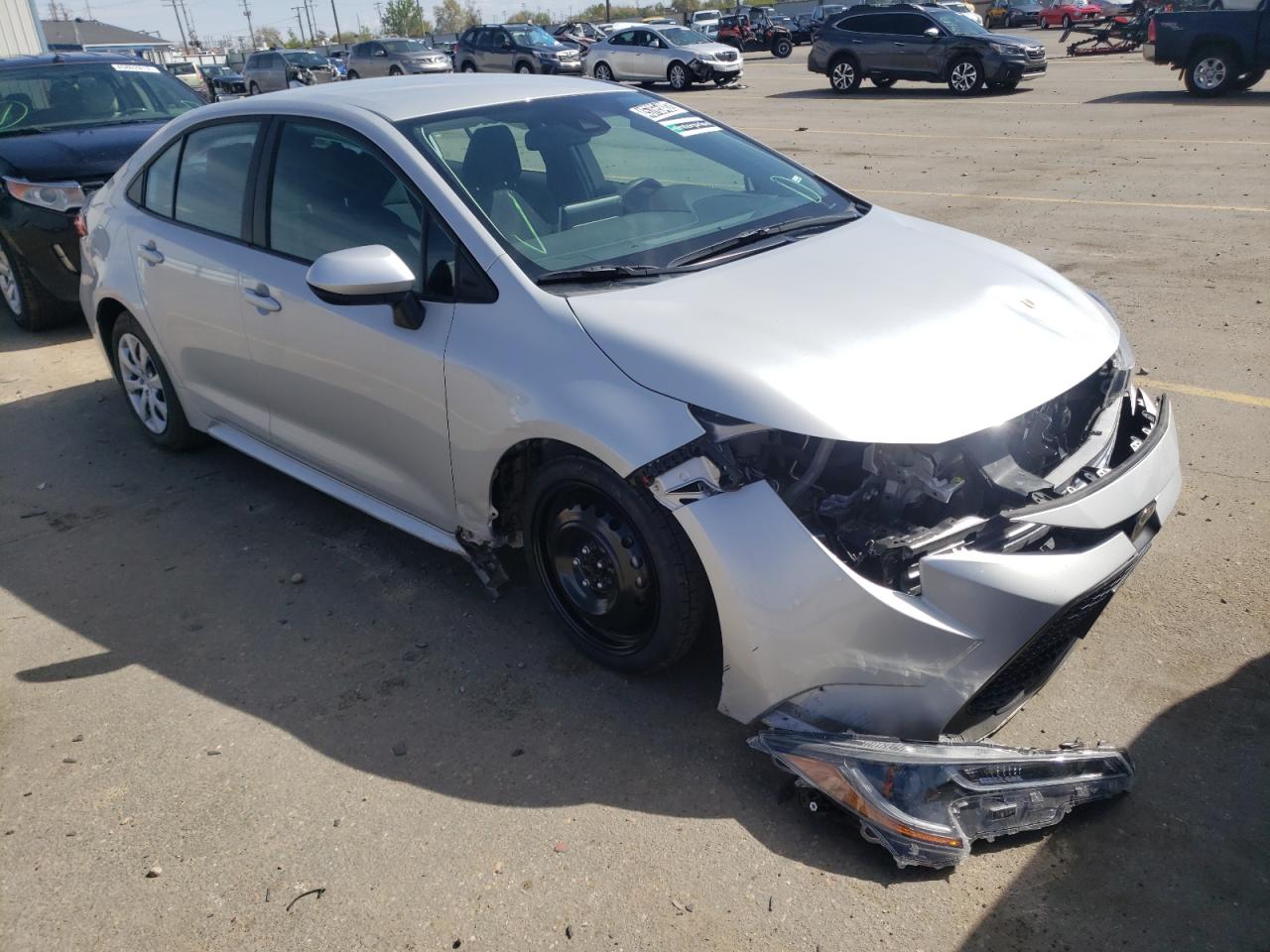 TOYOTA COROLLA LE 2021 with VIN 5YFEPMAE7MP243500 - Photo from auction