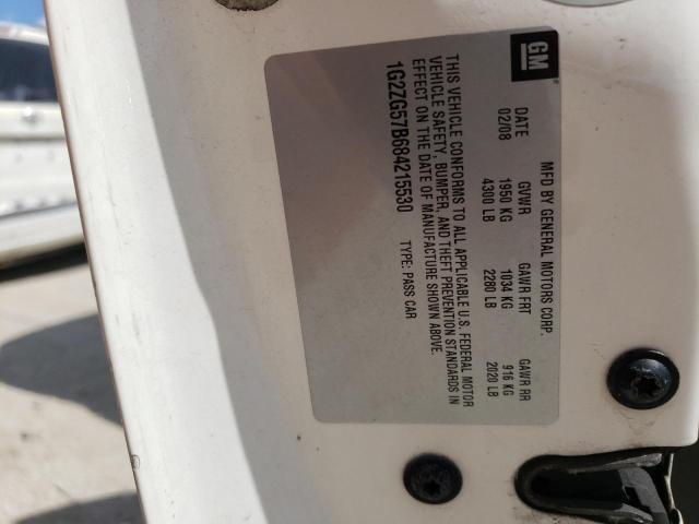Photo 10 from auction – 2008 PONTIAC G6 BASE with VIN 1G2ZG57B684215530