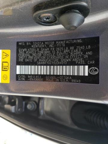 Photo 10 from auction – 2017 LEXUS ES 350 with VIN 58ABK1GG1HU044013