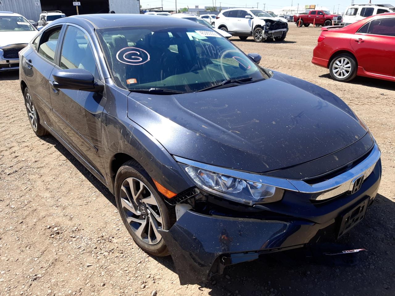 HONDA CIVIC EX 2017 with VIN 2HGFC2F73HH576434 - Photo from auction