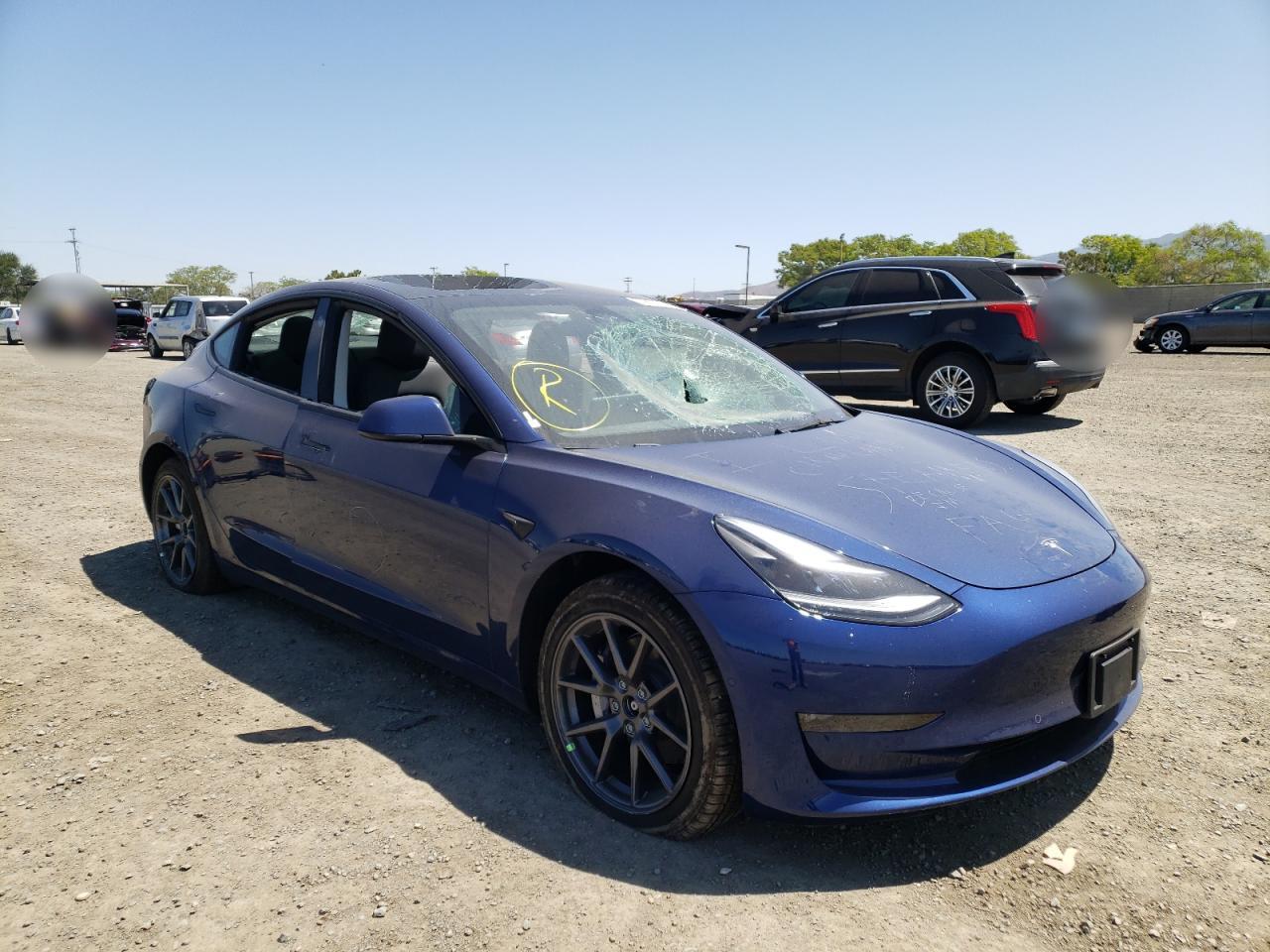 TESLA MODEL 3 2022 with VIN 5YJ3E1EB6NF187851 - Photo from auction
