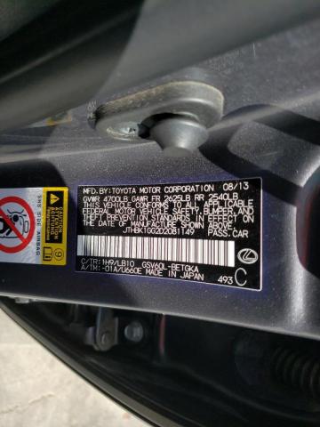 Photo 10 from auction – 2013 LEXUS ES 350 with VIN JTHBK1GG2D2081149