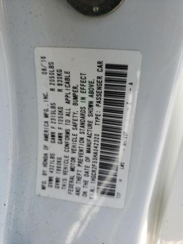 Photo 10 from auction – 2017 HONDA ACCORD SPO with VIN 1HGCR2F55HA042320