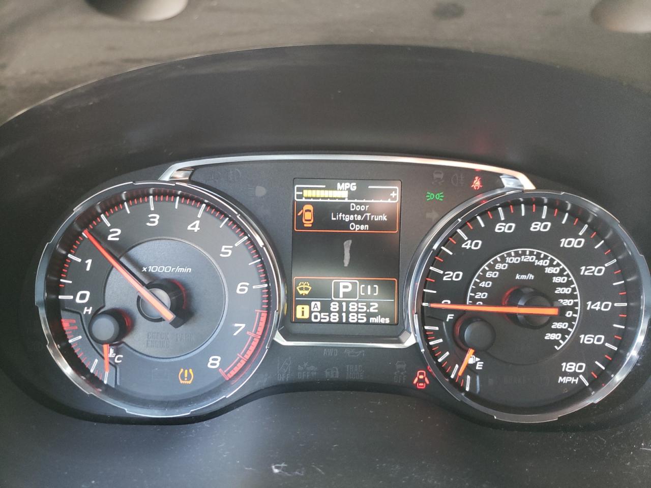 Photo 8 from auction – 2018 SUBARU WRX PREMIU with VIN JF1VA1C60J8830351