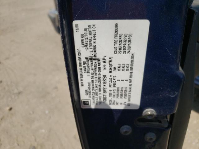 Photo 10 from auction – 2001 CHEVROLET BLAZER with VIN 1GNCT18W61K162280