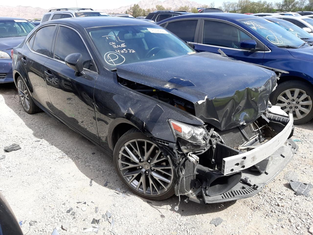 LEXUS IS 250 2015 with VIN JTHBF1D26F5063946 - Photo from auction