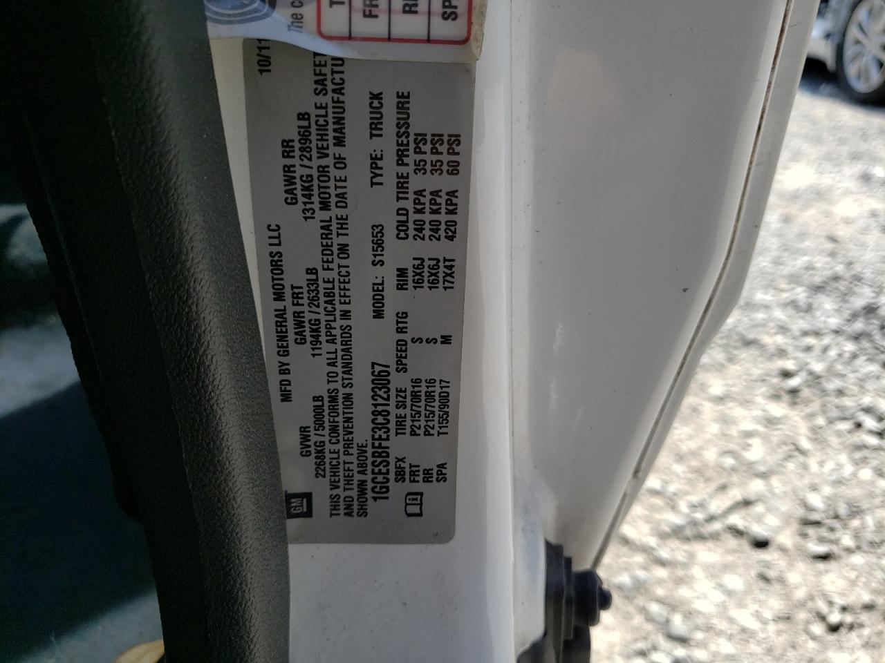 Фото 10 с аукциона – 2012 CHEVROLET COLORADO с VIN 1GCESBFE3C8123067