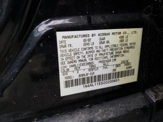 Photo 10 from auction – 2002 NISSAN ALTIMA BAS with VIN 1N4AL11E52C200651