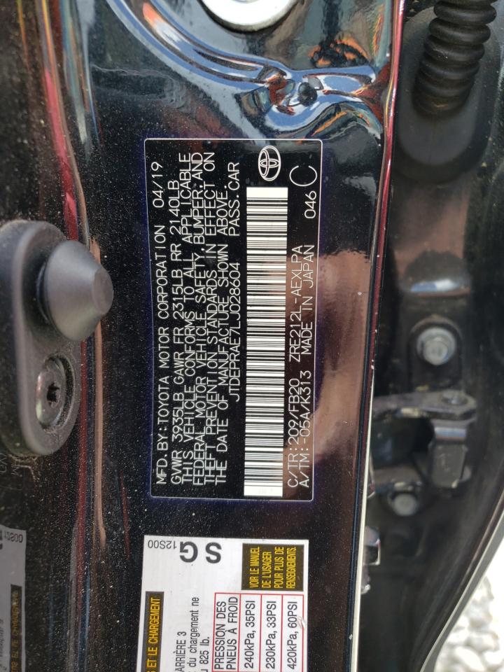 Photo 10 from auction – 2020 TOYOTA COROLLA LE with VIN JTDEPRAE7LJ028604