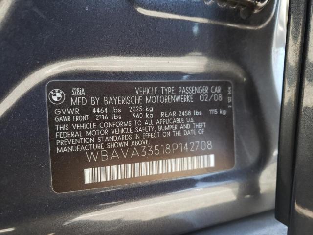 Photo 10 from auction – 2008 BMW 328 I with VIN WBAVA33518P142708